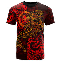 Chuuk T Shirt Red Shark Polynesian Tattoo Unisex Red - Polynesian Pride