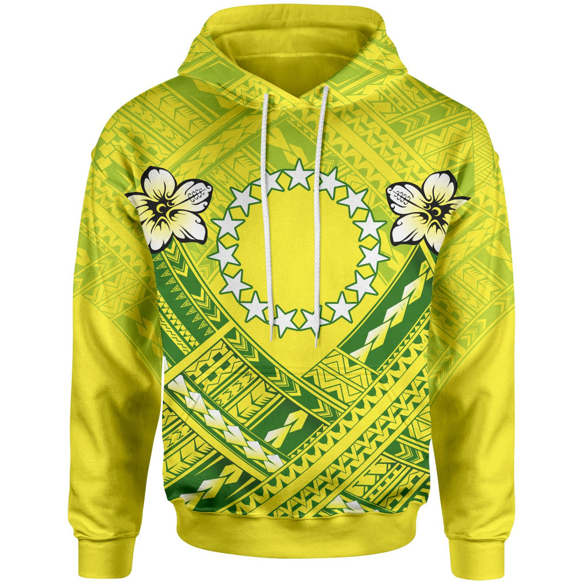Cook Islands Polynesian Hoodie Flag Camisole Hibiscus Style - Polynesian Pride