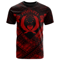 Pohnpei PolynesianT Shirts Pohnpei Red Seal Camisole Hibiscus Style Unisex Red - Polynesian Pride