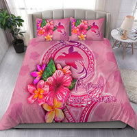 Papua New Guinea Polynesian Bedding Set - Floral With Seal Pink pink - Polynesian Pride