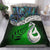 New Zealand Maori Bedding Set Silver Fern - Manaia Paua Shell Glitter Green LT4 Green - Polynesian Pride