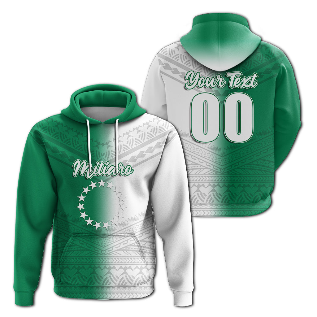 Custom Mitiaro Cook Islands Pride Hoodie LT12 Hoodie Green - Polynesian Pride