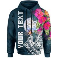 Marshall Islands Custom Hoodie Summer Vibes Unisex Blue - Polynesian Pride