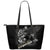 Samoa Polynesian Leather Tote Bag - Samoa Eagle Black - Polynesian Pride