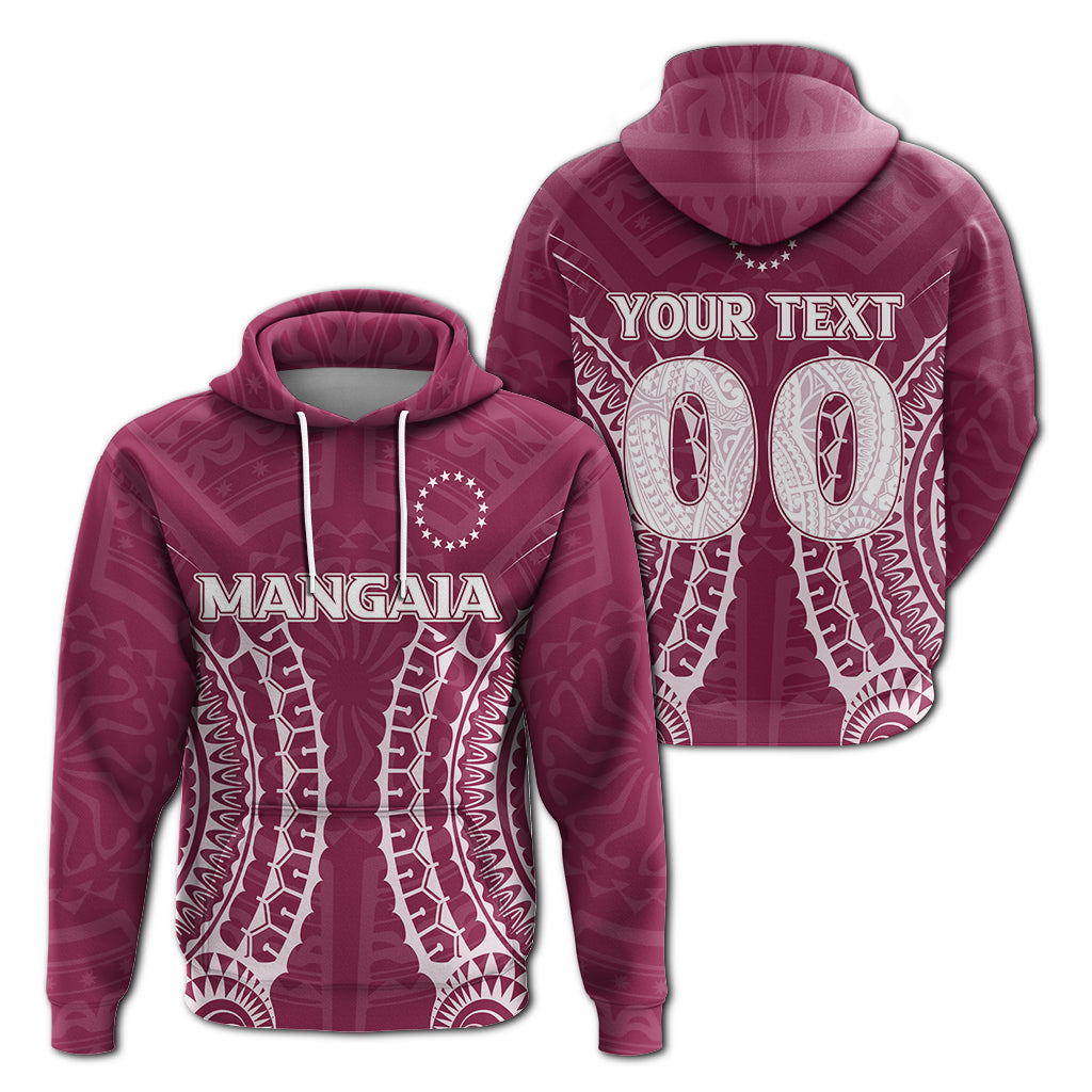 Custom Cook Islands Mangaia Hoodie Tribal Pattern LT12 Unisex Pink - Polynesian Pride