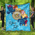 Hawaii Custom Personalised Premium Quilt - Tropical Style Blue - Polynesian Pride