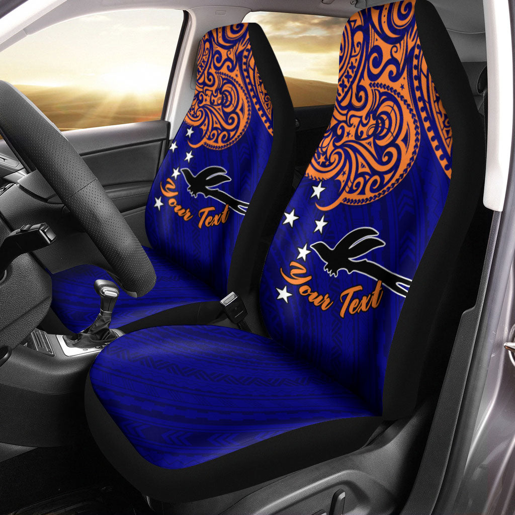 (Custom Personalised) Papua New Guinea New Ireland Pride Car Seat Covers - LT12 Universal Fit Blue - Polynesian Pride