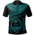 Guam Polynesian Polo Shirt Guam Waves (Turquoise) Unisex Turquoise - Polynesian Pride