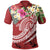 Kosrae Polynesian Polo Shirt Summer Plumeria (Red) Unisex Red - Polynesian Pride