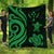 Kosrae Premium Quilt - Green Tentacle Turtle Green - Polynesian Pride