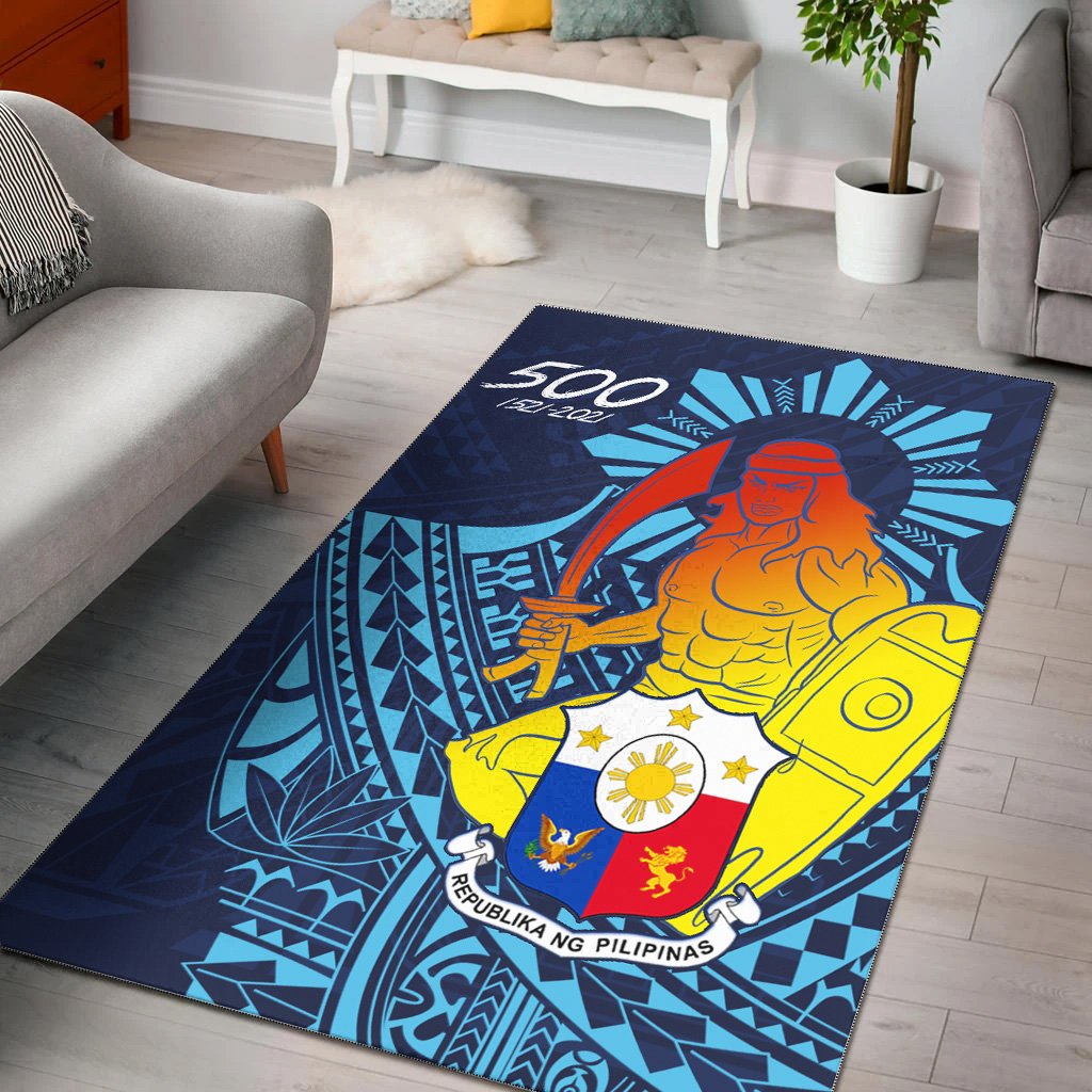 Philippines Area Rug - King Lapu Lapu Blue - Polynesian Pride