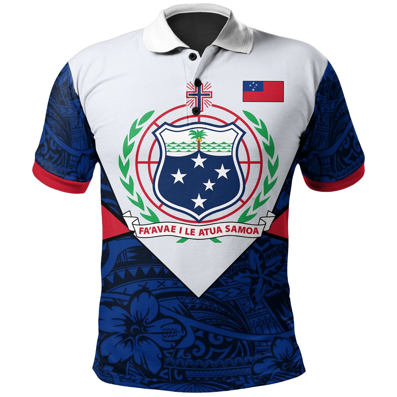 Samoa Polynesian Polo Legend of Samoa Unisex Blue - Polynesian Pride