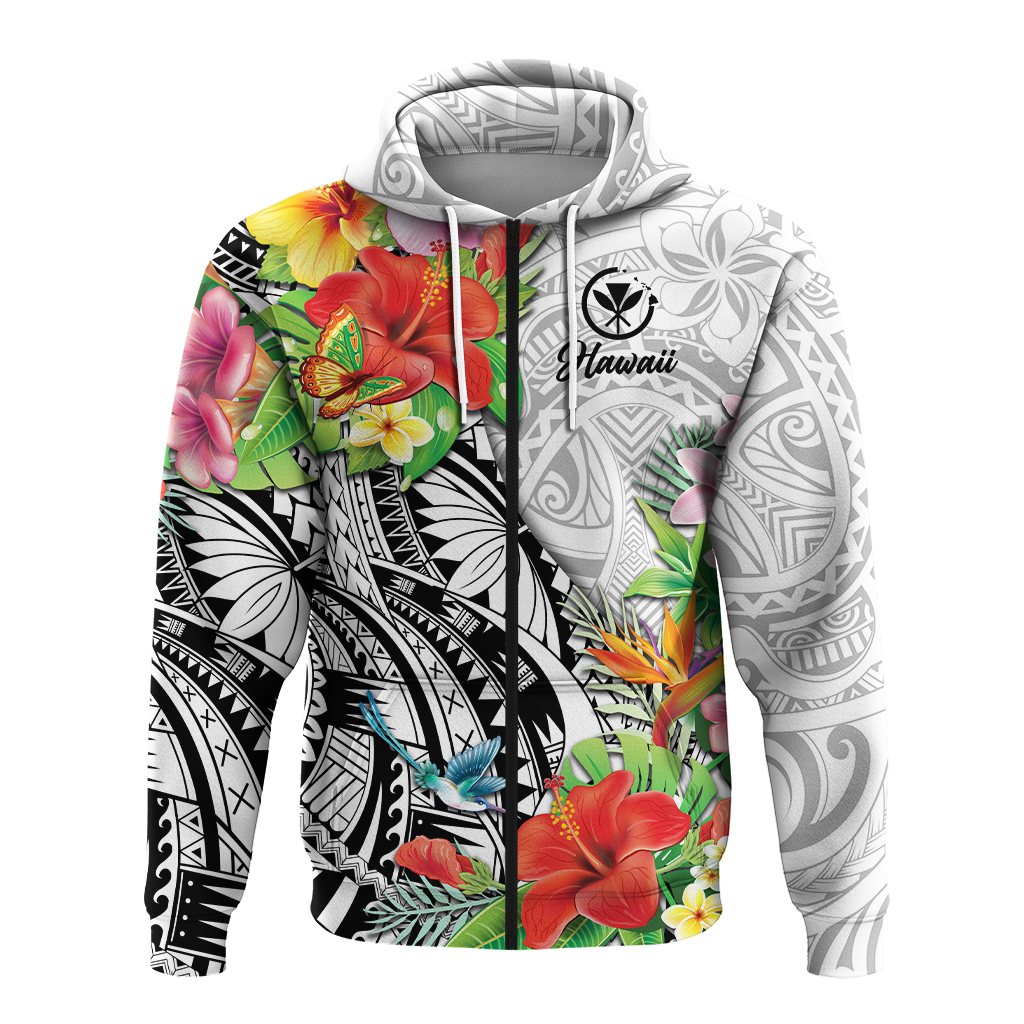 Hawaii Hibiscus Kanaka Polynesia Hoodie LT2 - Polynesian Pride
