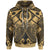 Pohnpei Custom Hoodie Gold Seal with Polynesian Tattoo Unisex Gold - Polynesian Pride