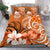 American Samoa Bedding Set - American Samoa Spirit Orange - Polynesian Pride