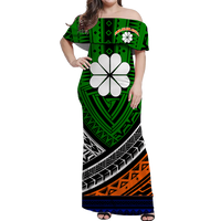 Polynesian Kwajalein Atoll Tribal Pattern Matching Dress and Hawaiian Shirt LT12 - Polynesian Pride