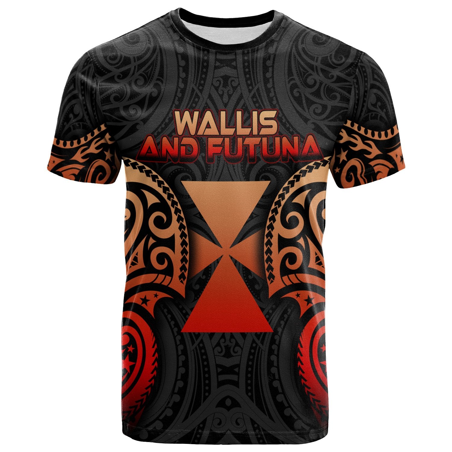 Wallis and Futuna Polynesian T Shirt Spirit Red Version Unisex Red - Polynesian Pride