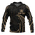 Samoa Polynesian Custom Hoodie Gold Tribal Wave Unisex Black - Polynesian Pride