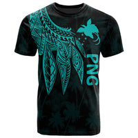 Papua New Guinea T Shirt Polynesian Wings (TurQuoiSe) Unisex Turquoise - Polynesian Pride