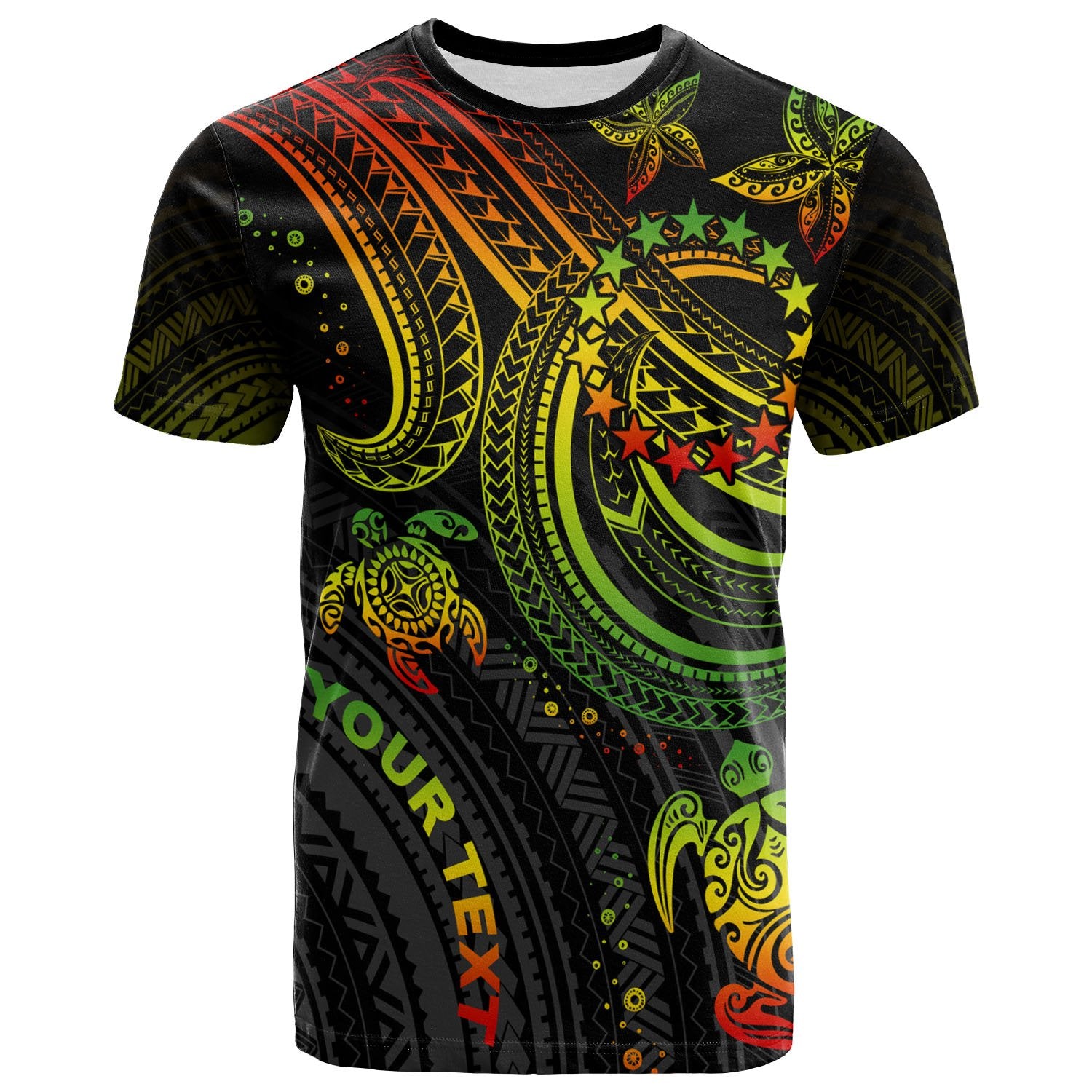 Cook islands Custom T Shirt Reggae Turtle Unisex Art - Polynesian Pride