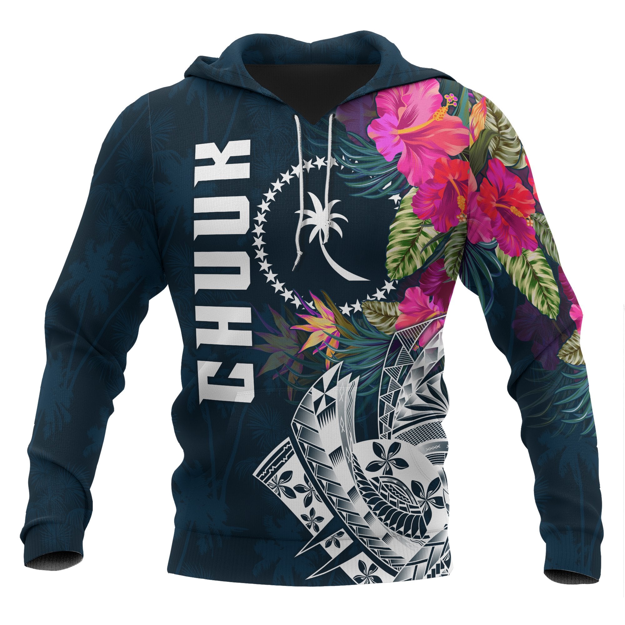 Chuuk Hoodie Chuuk Summer Vibes Unisex Blue - Polynesian Pride