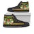 Fiji High Top Shoes - Polynesian Gold Patterns Collection Unisex Black - Polynesian Pride