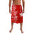 Custom Polynesian Lavalava Red Sea Turtle Honu and Map LT13 Red - Polynesian Pride