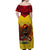 (Custom Personalised) Papua New Guinea Rugby Kumul Pride Off Shoulder Long Dress - LT2 - Polynesian Pride