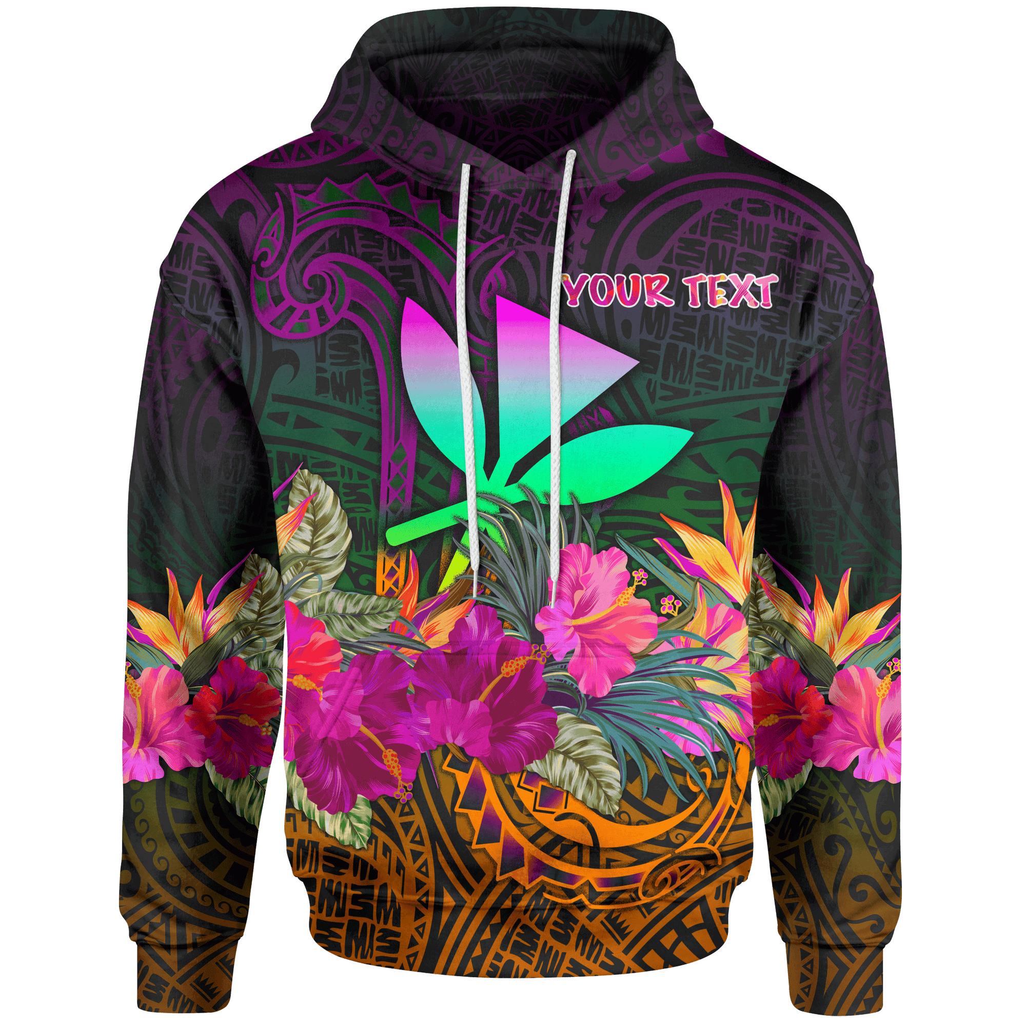 Polynesian Hawaii Custom Kanaka Maoli Hoodie Summer Hibiscus Unisex Reggae - Polynesian Pride