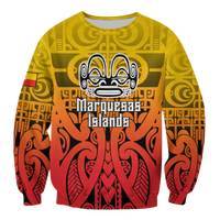 Marquesas Islands Marquesan Tattoo Sweatshirt - LT12 Unisex Red - Polynesian Pride