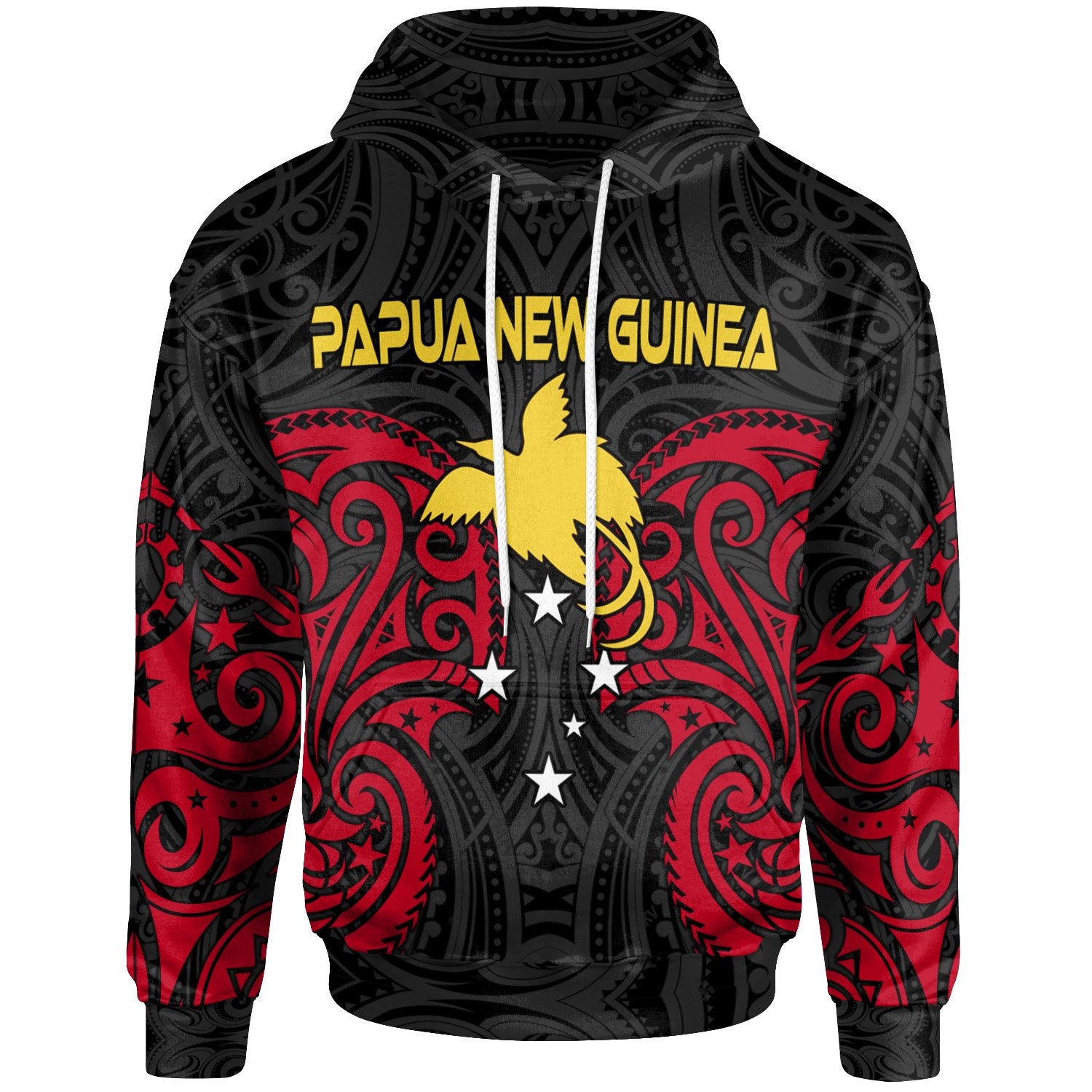 Papua New Guinea Hoodie Papua New Guinea Spirit Unisex Red - Polynesian Pride