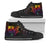 Kiribati High Top - Butterfly Polynesian Style Unisex Black - Polynesian Pride