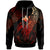 Papua New Guinea Polynesian Hoodie Legend Red Version Unisex Black - Polynesian Pride