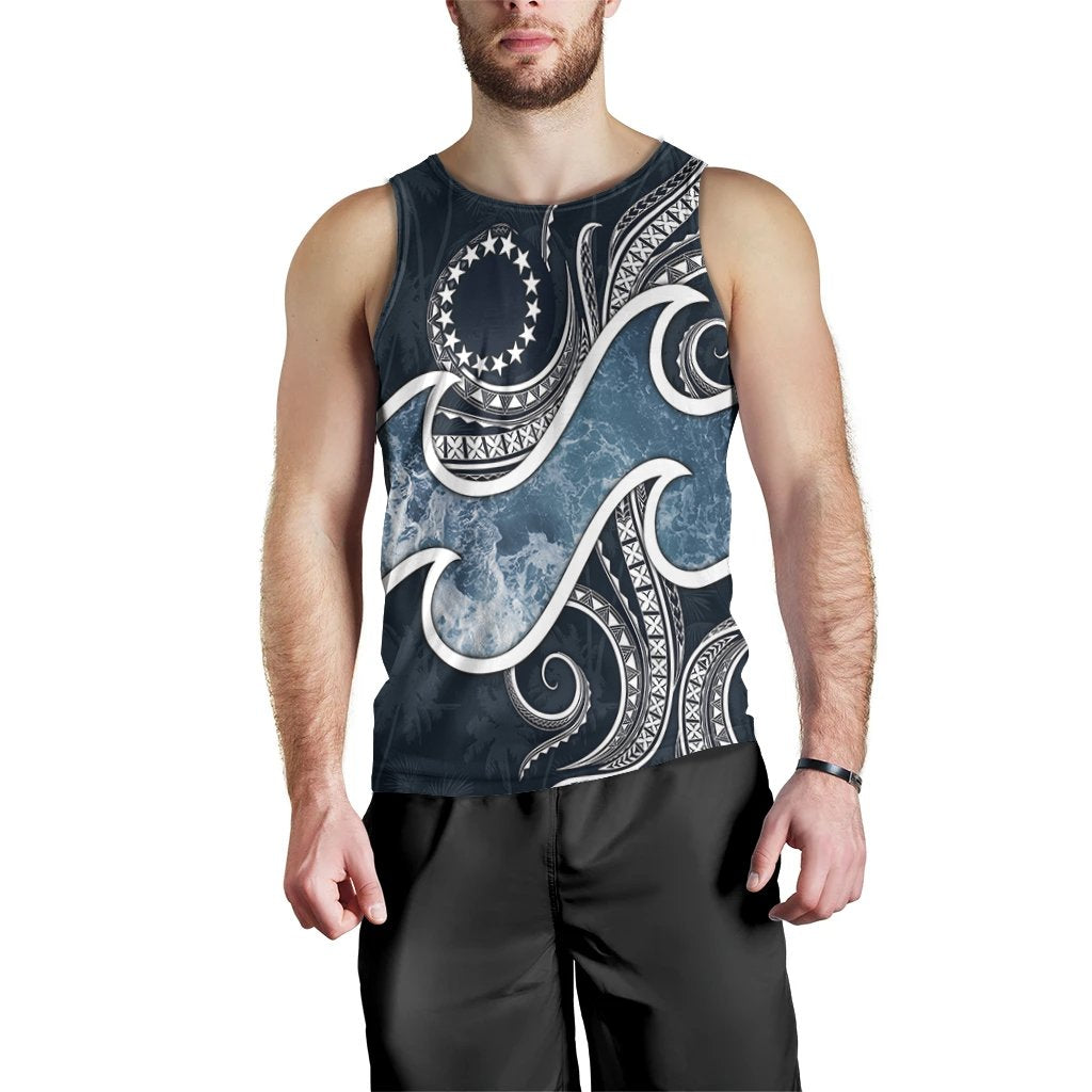 Cook Islands Polynesian Men's Tank Top - Ocean Style - Polynesian Pride