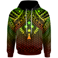 Polynesian Kosrae Hoodie Reggae Vintage Polynesian Patterns Unisex Reggae - Polynesian Pride