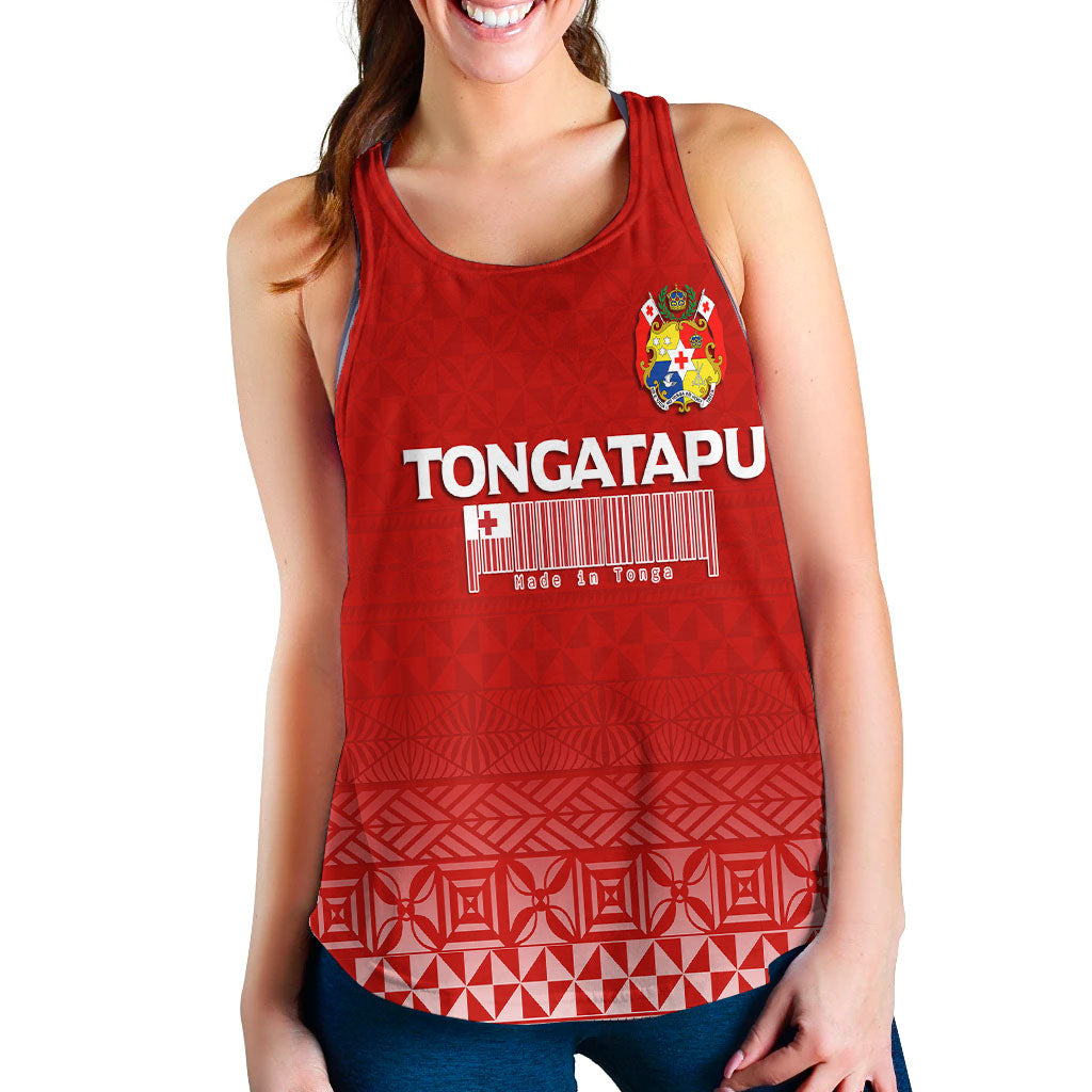 (Custom Personalised) Tonga Tongatapu Women Tank Top - Tongan Pattern - LT12 - Polynesian Pride