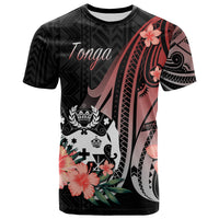 Tonga T Shirt Red Polynesian Hibiscus Pattern Style Unisex Red - Polynesian Pride