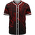 Cook Islands Baseball Shirt - Red Color Cross Style Unisex Black - Polynesian Pride