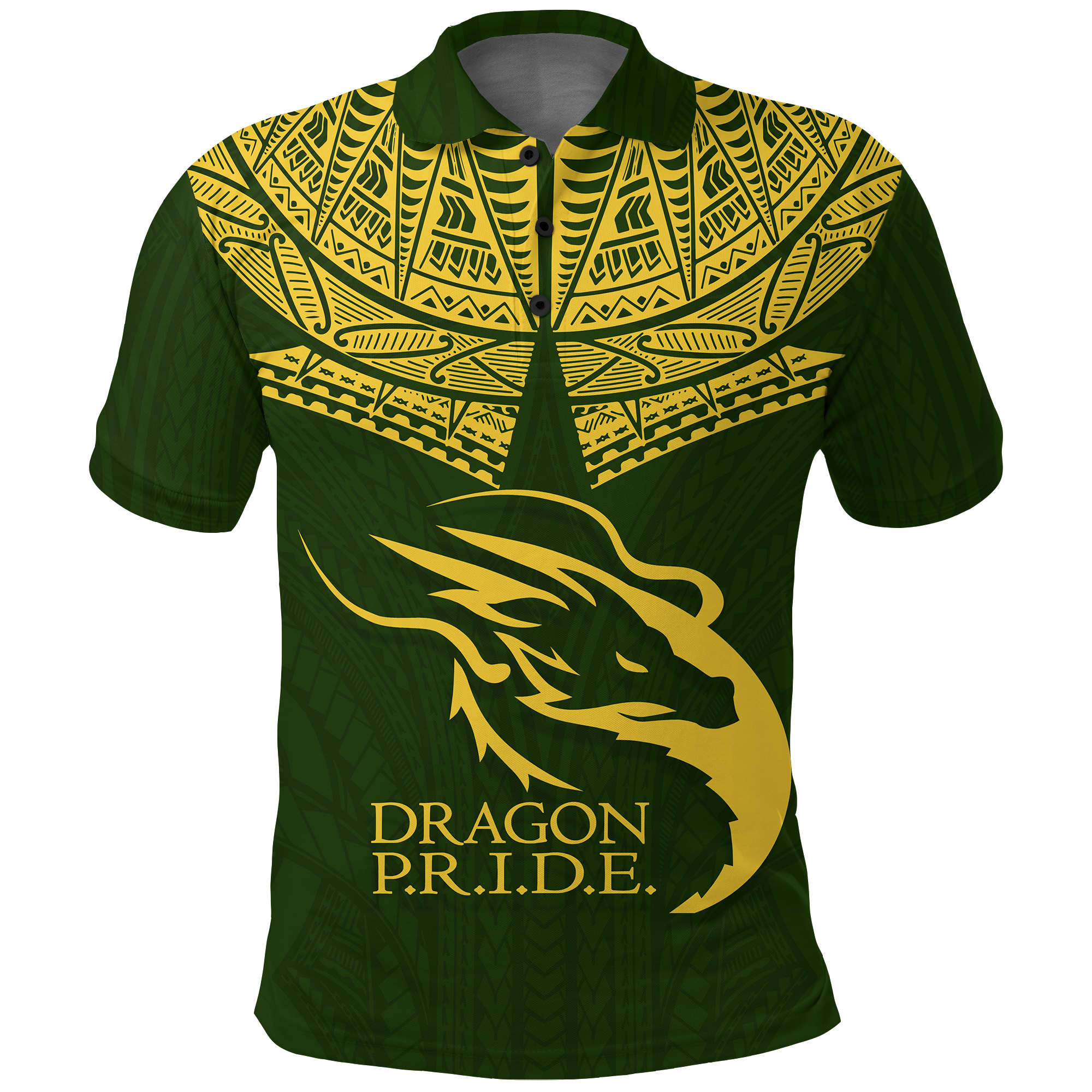 Hawaii Honokaa High and Intermediate School Polo Shirt LT12 Unisex Green - Polynesian Pride