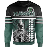 Personalised - Hawaii Kakau Polynesian Warrior Football Sweatshirt - AH - Rainbow Style - Polynesian Pride