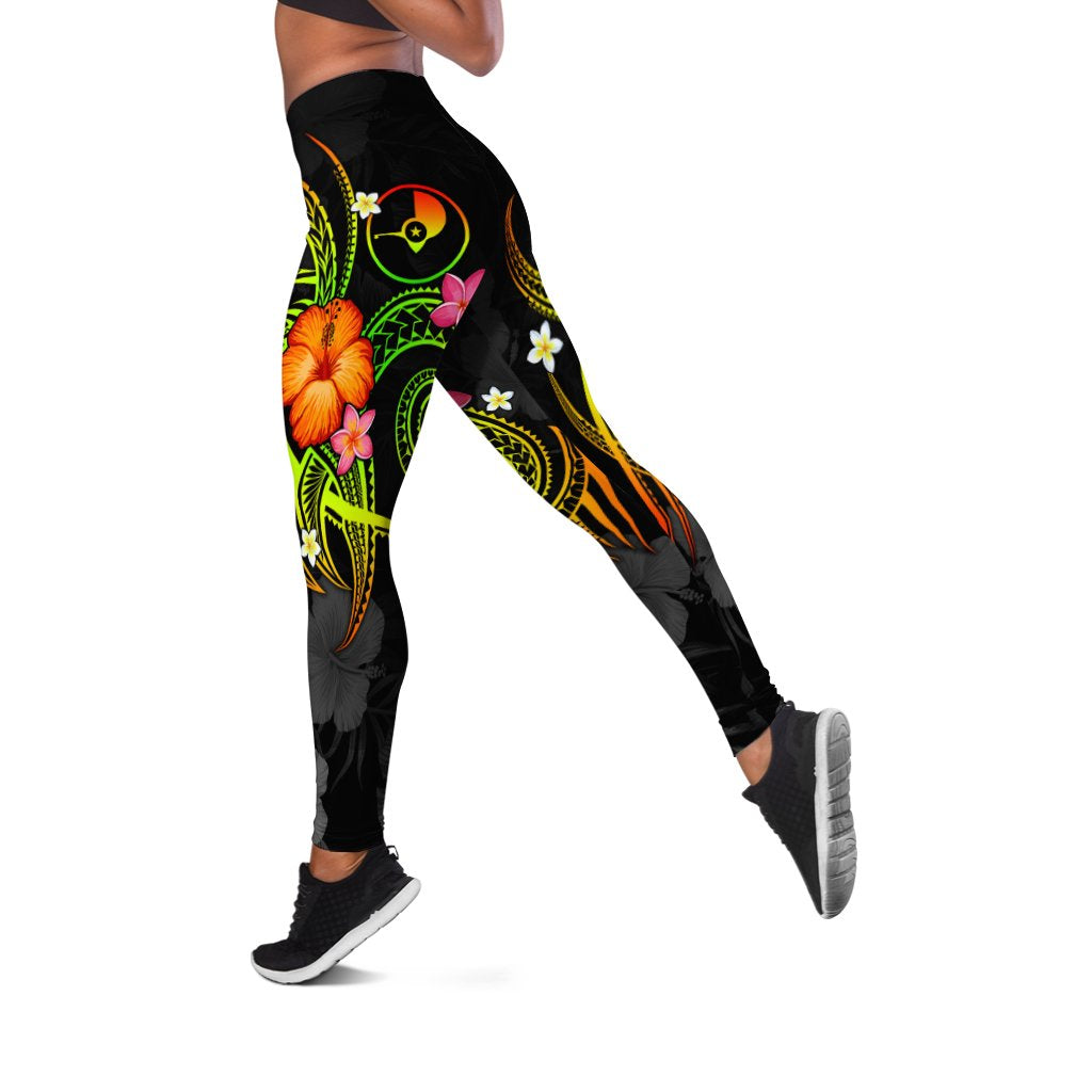 YAP Polynesian Women's Leggings - Legend of YAP (Reggae) - Polynesian Pride