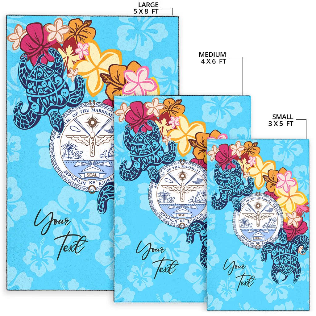 Marshall Islands Area Rug - Custom Personalised Tropical Style - Polynesian Pride