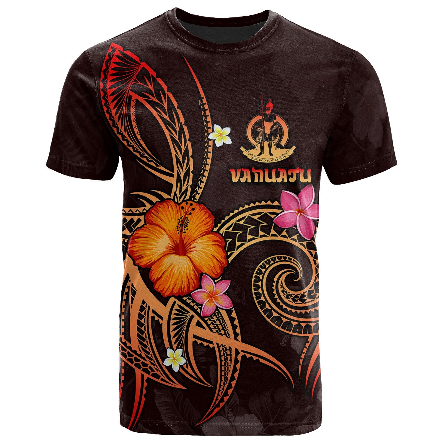 Vanuatu Polynesian T Shirt Legend of Vanuatu (Red) Unisex Red - Polynesian Pride