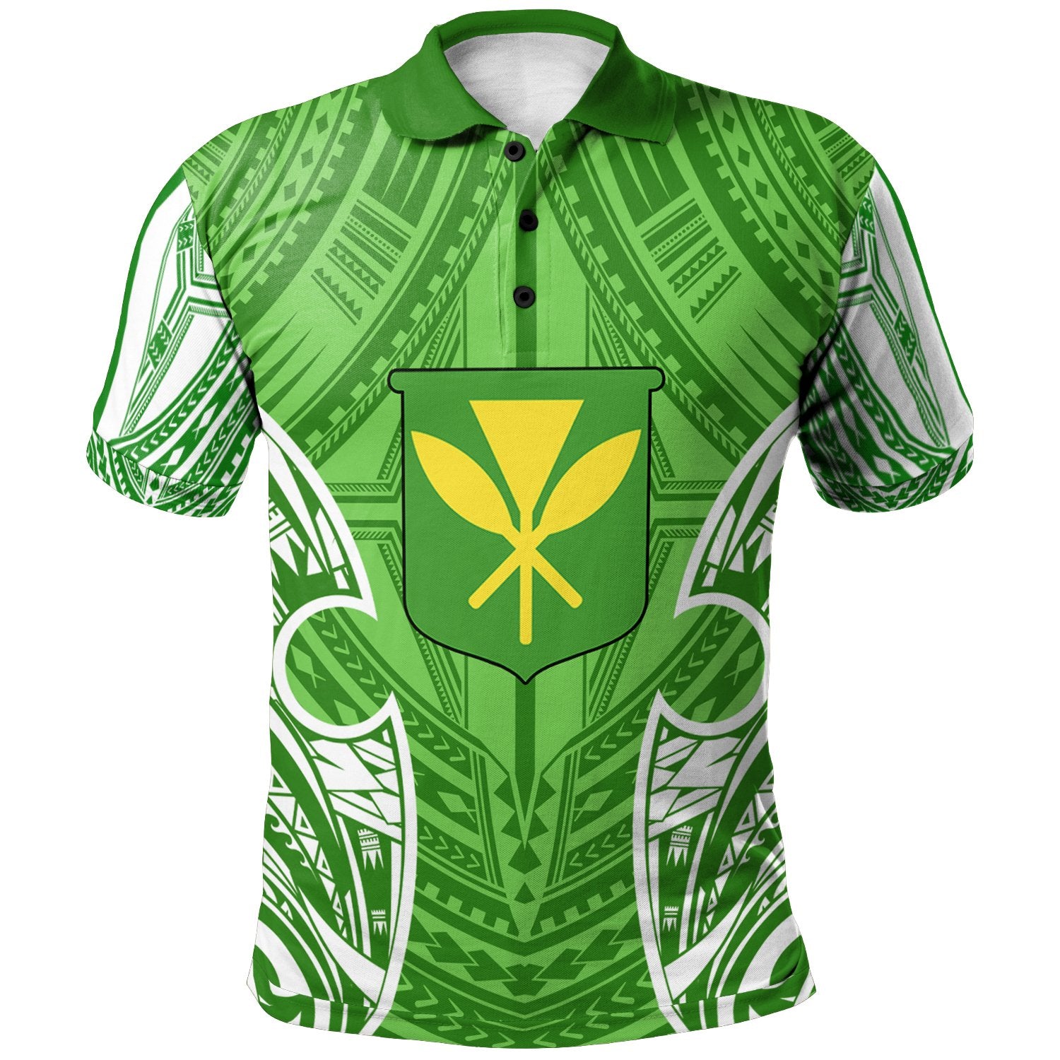 Hawaii Polynesian Polo Shirt Hawaiian Pattern With Seal Unisex Green - Polynesian Pride