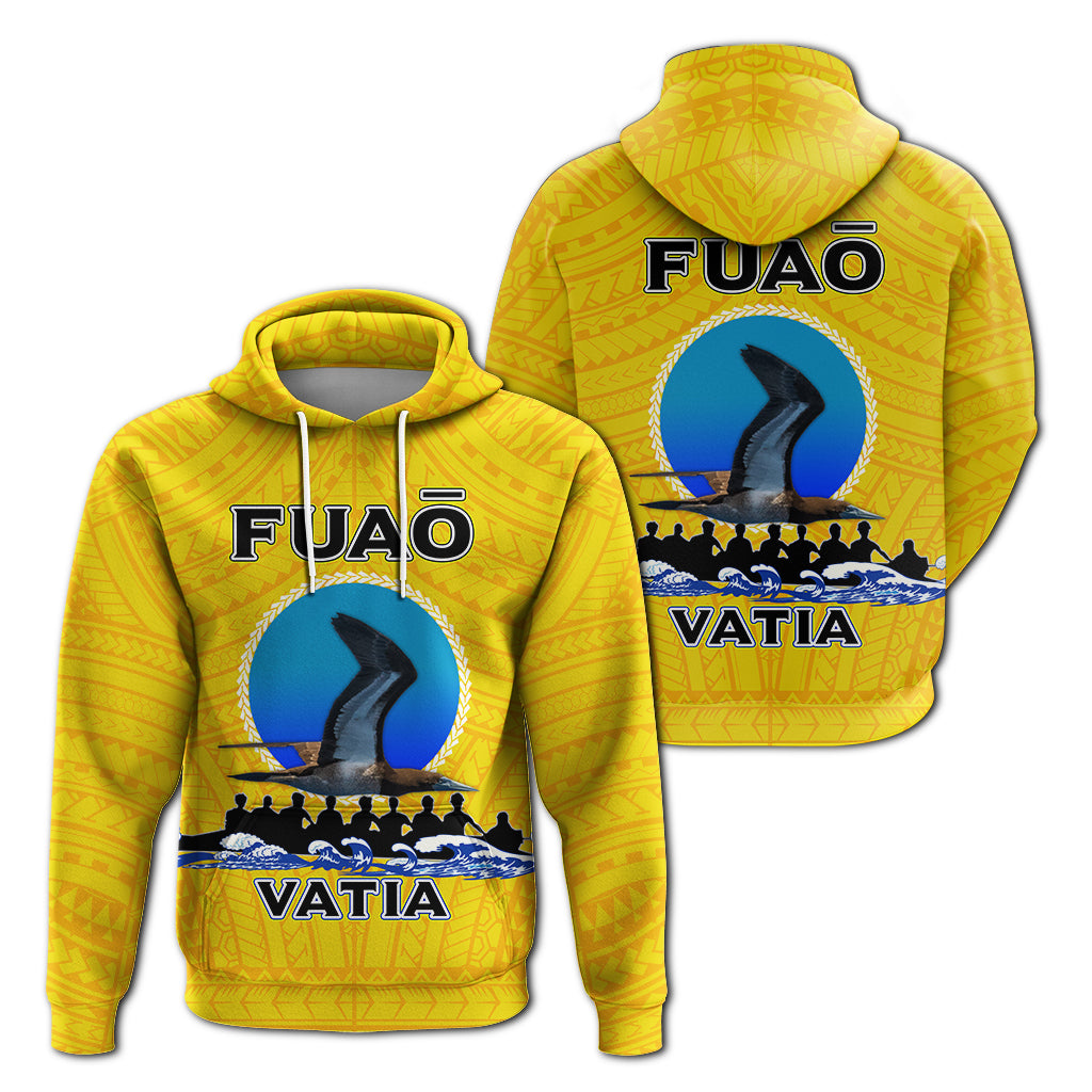 American Samoa Hoodie Fuao of Vatia Pride LT12 Unisex Yellow - Polynesian Pride