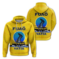 American Samoa Hoodie Fuao of Vatia Pride LT12 Unisex Yellow - Polynesian Pride