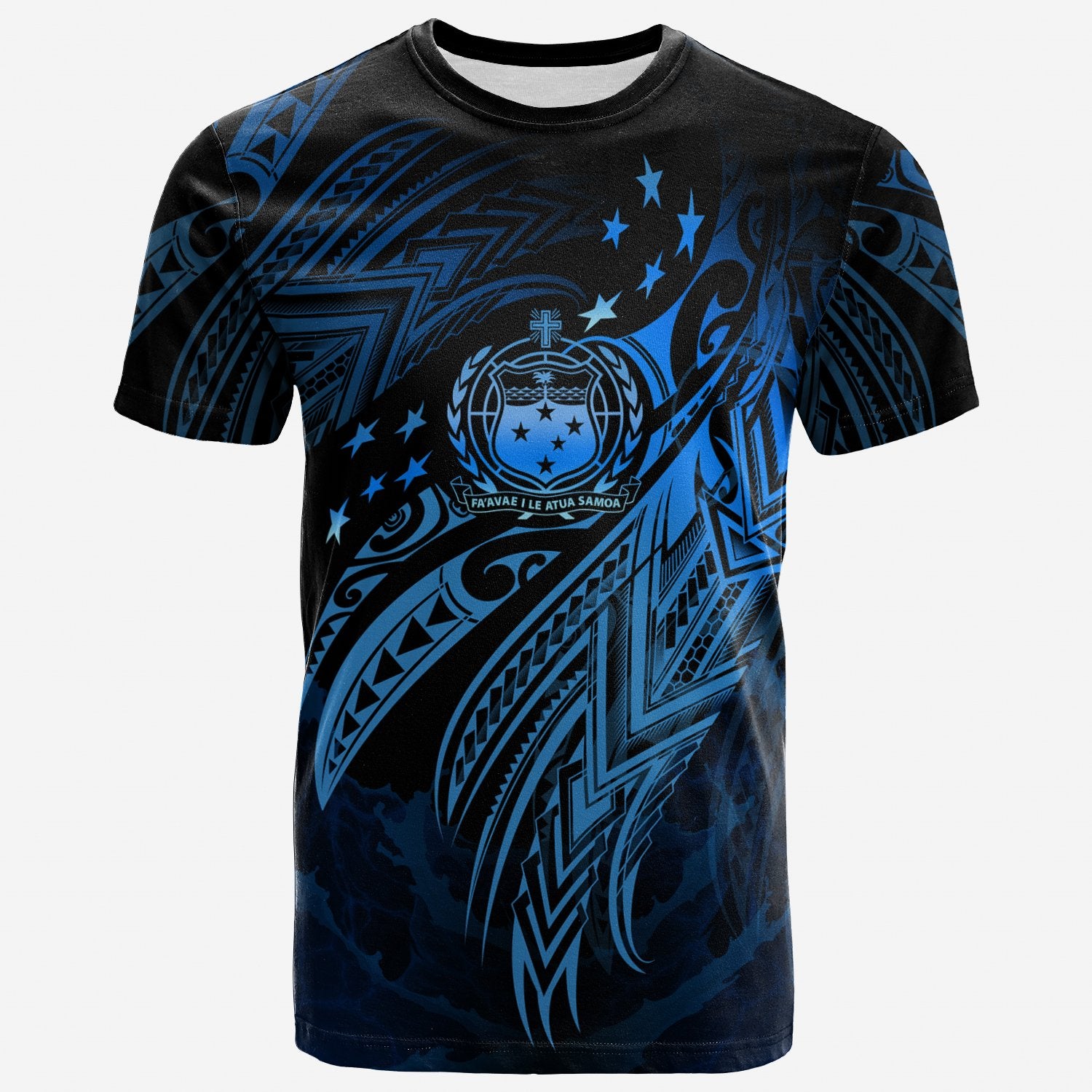 Samoa Polynesian T Shirt Samoa Legend Blue Version Unisex Blue - Polynesian Pride