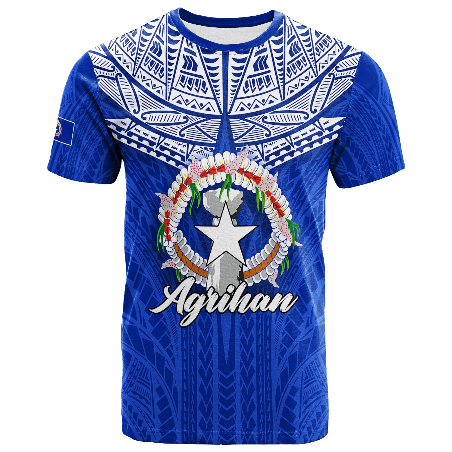 Custom Northern Mariana Islands Agrihan T Shirt LT12 Unisex Blue - Polynesian Pride