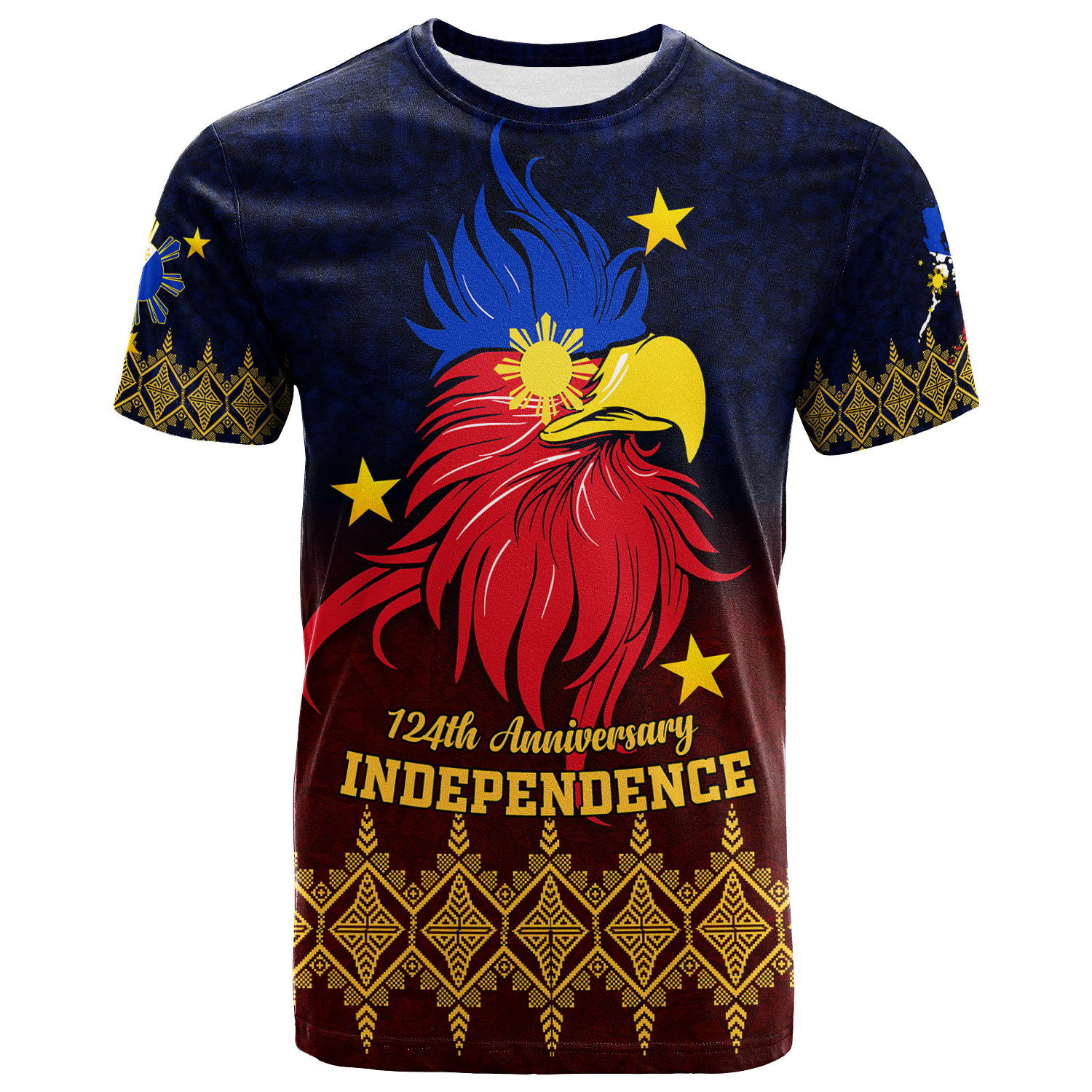 The Philippines Independence Anniversary 124th Years T Shirt LT12 Unisex Blue - Polynesian Pride