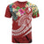 YAP Polynesian T Shirt Summer Plumeria (Red) Unisex Red - Polynesian Pride